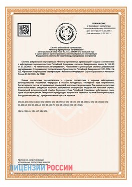 Приложение СТО 03.080.02033720.1-2020 (Образец) Дзержинск Сертификат СТО 03.080.02033720.1-2020